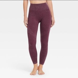 JoyLab Maroon Burgundy Ribbed Shaper Leggings XL